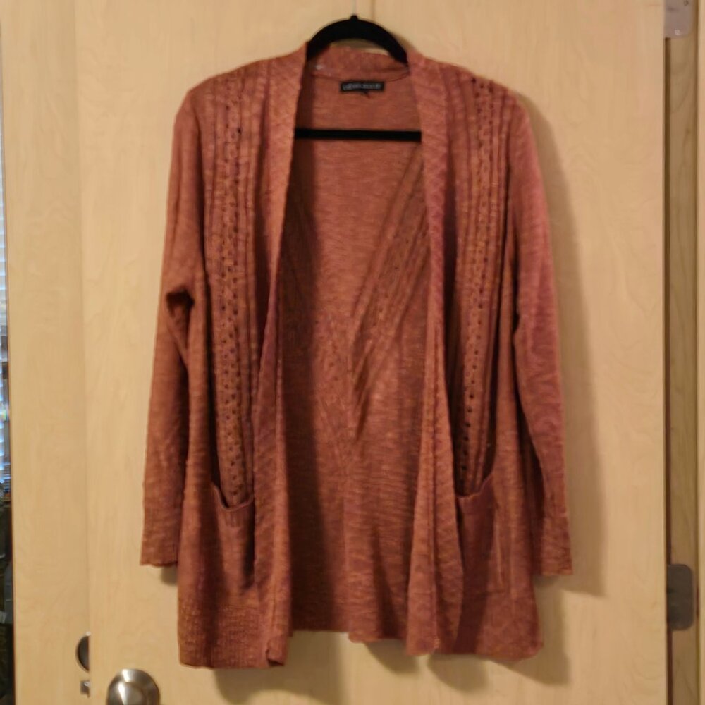 Love Ellie Adelle Two Pocket Pointelle Cardigan